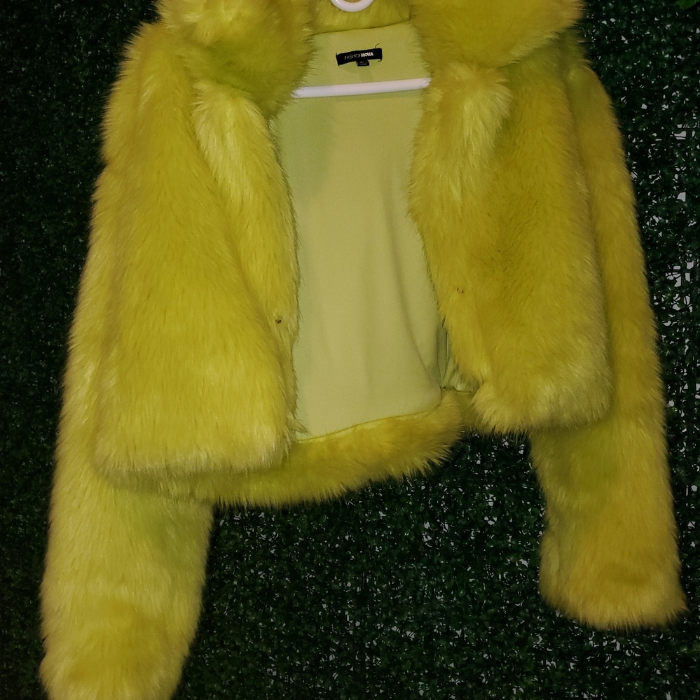 Faux fur coat